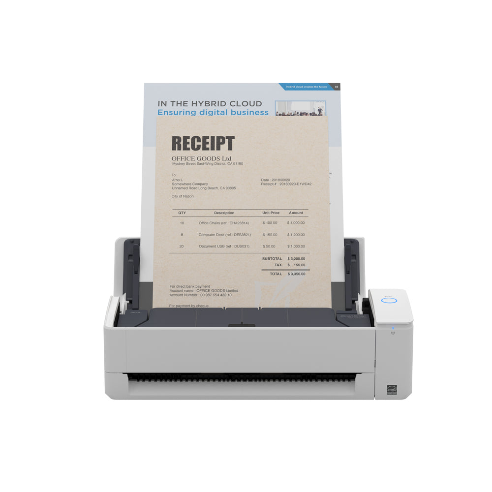 Ricoh ScanSnap iX1300 – Einzugsscanner, A4, Duplex, 30 ppm, ADF 20 Blatt, WLAN