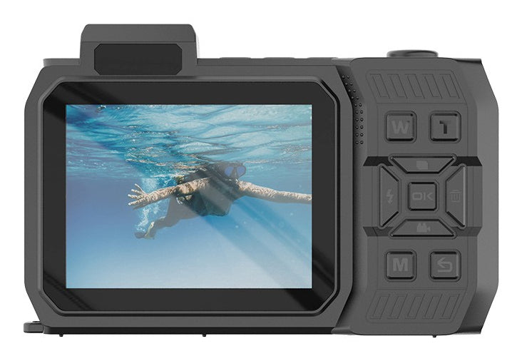 AgfaPhoto Realishot Wp9500 Action – Unterwasserkamera, wasserdicht bis 3 m, 24 MP, 5K, schwarz