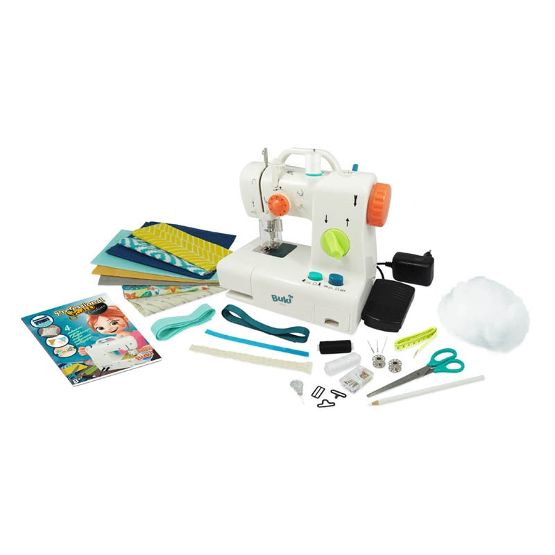 Buki 5410 Nähmaschine (Spielzeug) – Netzbetrieb – ab 8 J. – Kunststoff, Textil – Weiss – CE