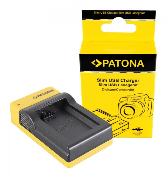 PATONA Ladegerät 151580 – 46 × 85 mm – schwarz – für Sony NP-FW50