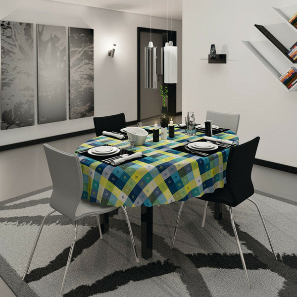 d-c-table Tischdecke – 130×160 cm, Polypropylen (PP), Grün, Muster & Ornament