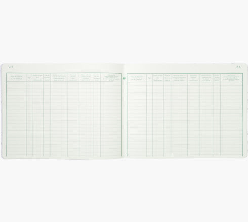 Exacompta Medizinisches Kontrollregister – 240 × 320 mm – 60 Seiten, 110 g/m²