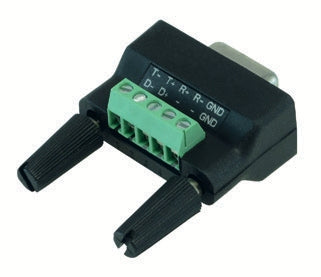 ROLINE USB Seriell Konverter USB-A zu RS-485 – bis 921,6 Kbit/s, 1,2 m, für Windows 7/8/10/11 – Schwarz