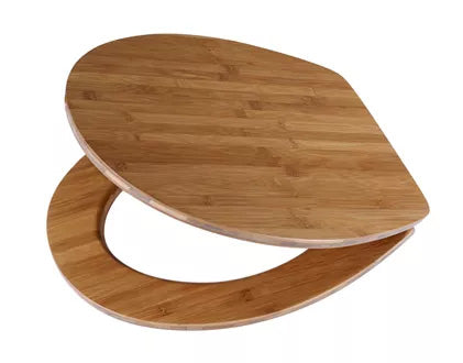 Diaqua Lyon – WC-Sitz – MDF, braun, mit Deckel, 37,8 × 47 cm