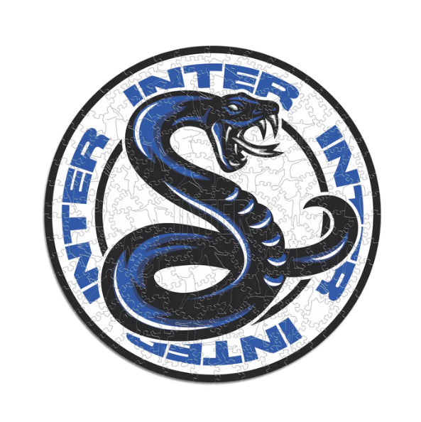 Iconic Puzzles Puzzle FC Inter Mailand – Logo mit Schlange – 270 Teile – 37,5 × 37,5 cm – ab 10 J. – Holz