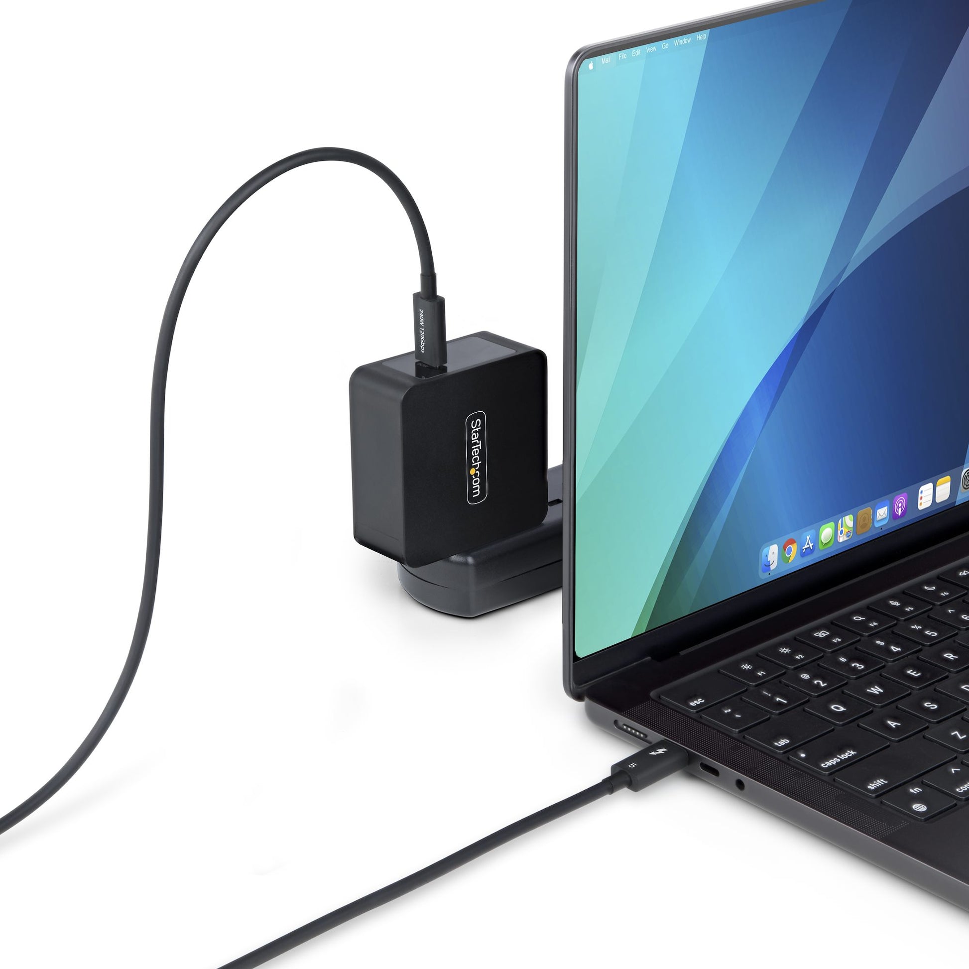 StarTech.com Thunderbolt 5 (USB-C) Kabel – 120 Gbit/s – 0,8 m – PD 240 W – 8K/60 – TPE-Mantel – Weiss