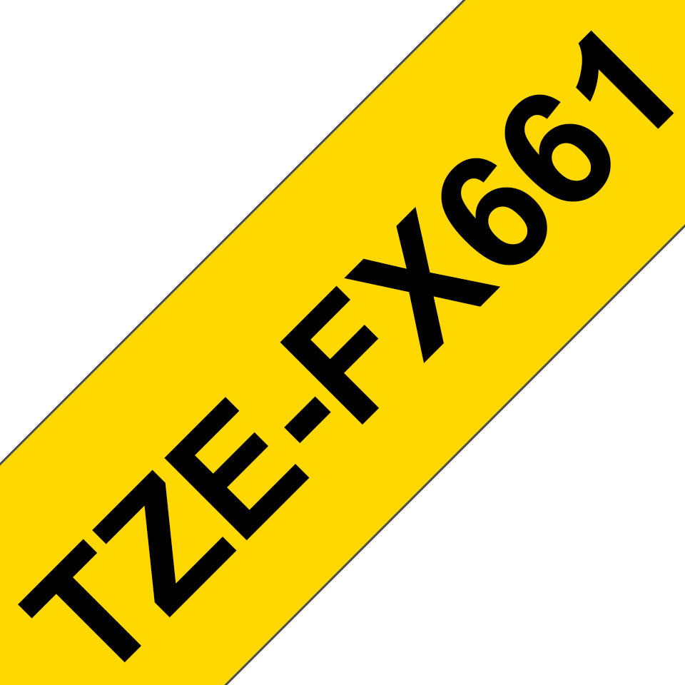 Brother Schriftband – 36 mm × 8 m, gelb, schwarz, TZe