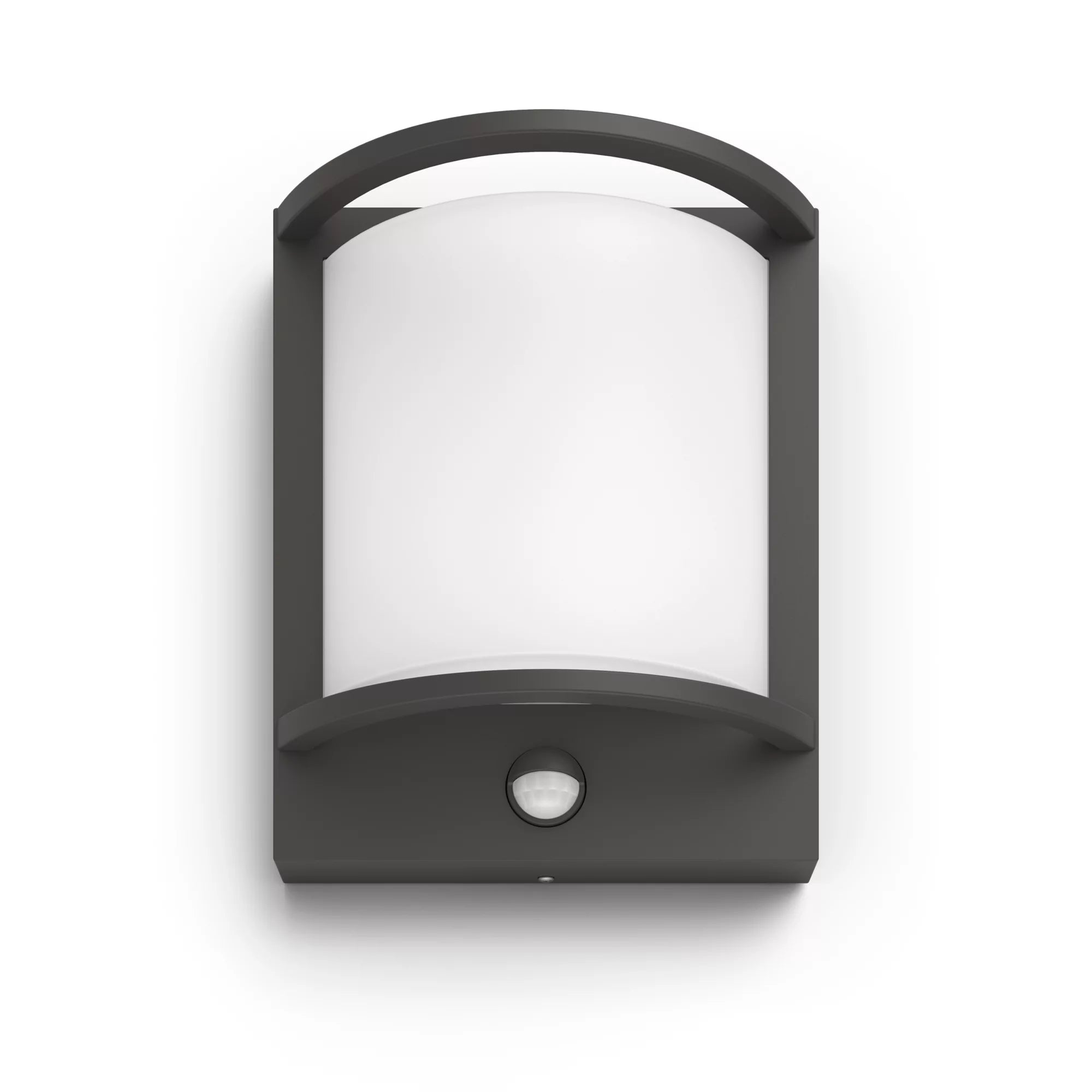 Philips by Signify Philips Aussenwandleuchte – Warmweiss, 2700 K – IP44 – Netzbetrieb – mit Bewegungsmelder – Grau – Aluminium