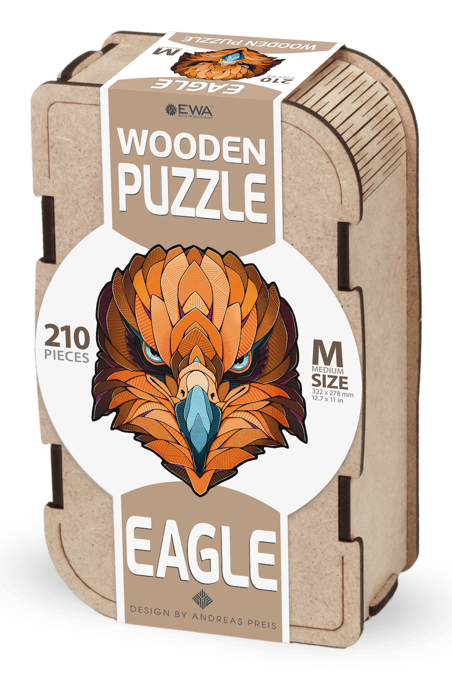 Eco Wood Art Puzzle Adler – 210 Teile – 27,8 × 32,2 cm – ab 10 J.