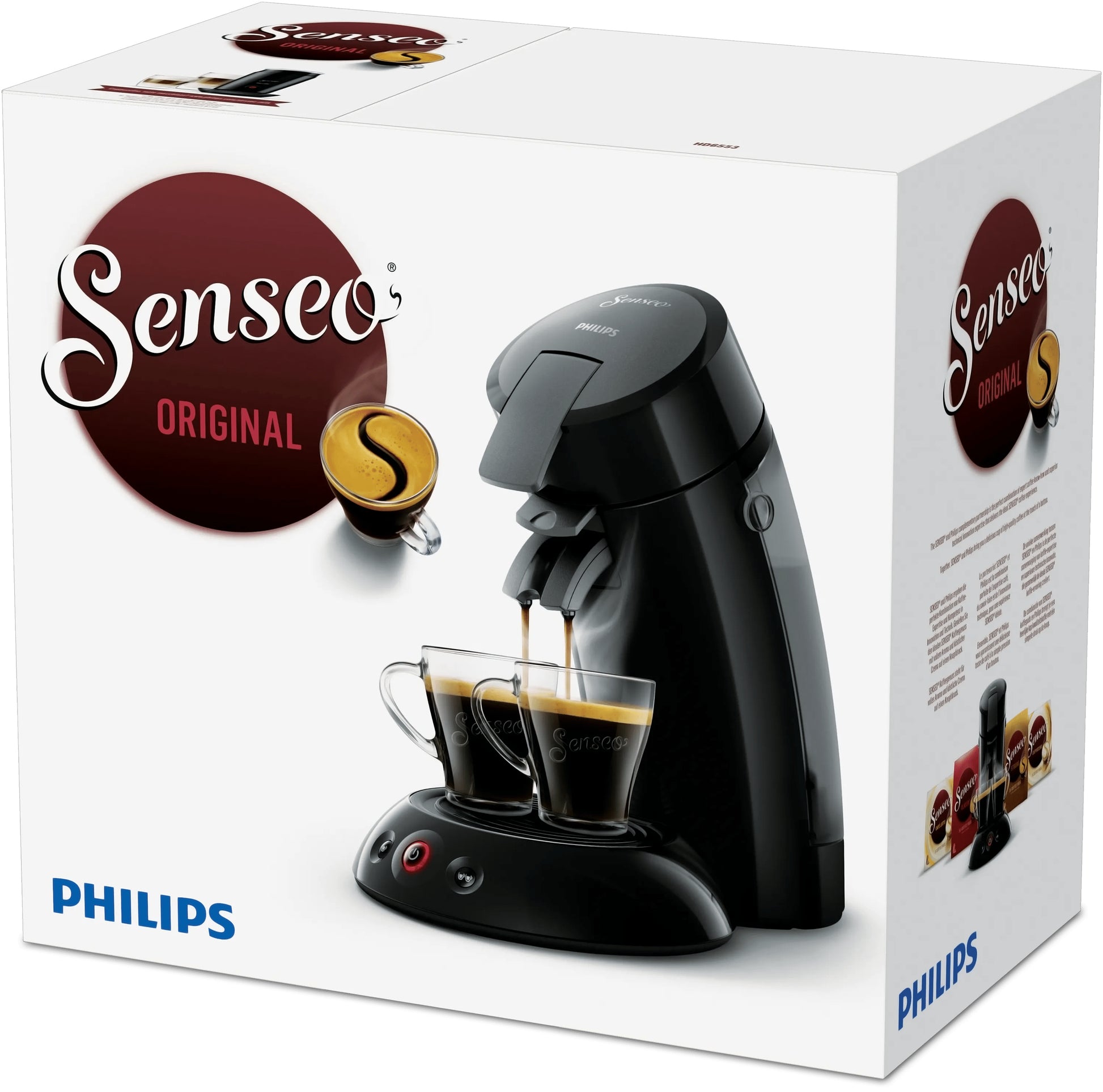 Senseo Original HD6553/67 Kapselmaschine – 0,7 l, Schwarz, 21,3 × 33 × 31,5 cm