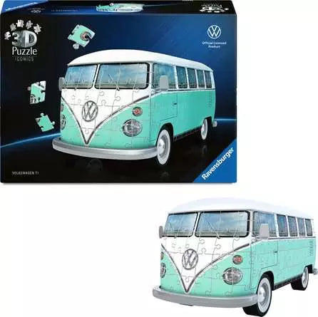 Ravensburger Iconics 3D Puzzle Volkswagen T1 – 162 Teile – 30 × 14 × 14,5 cm – ab 8 Jahren