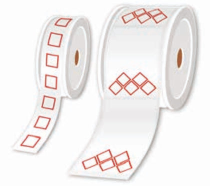 Brother LTZ12055FGHS – Etiketten (Rolle) 85 × 55 mm – weiss, rot – 350 Etiketten/Rolle