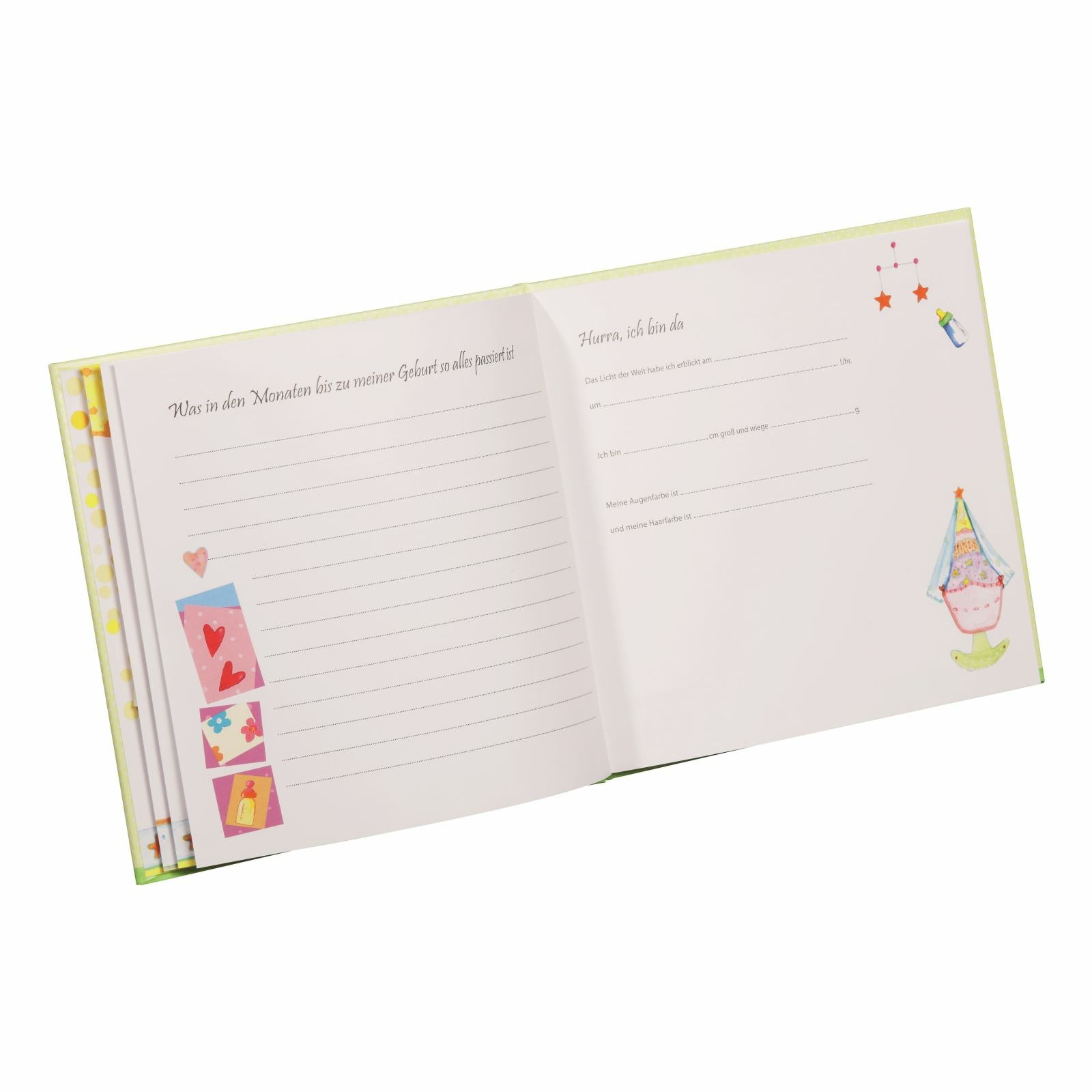 Pagna Babytagebuch – 44 Seiten – 240 × 230 mm – Hardcover, mehrfarbig