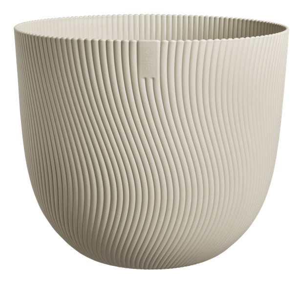 elho Schale – Kunststoff, beige – Ø 39 × 33 cm