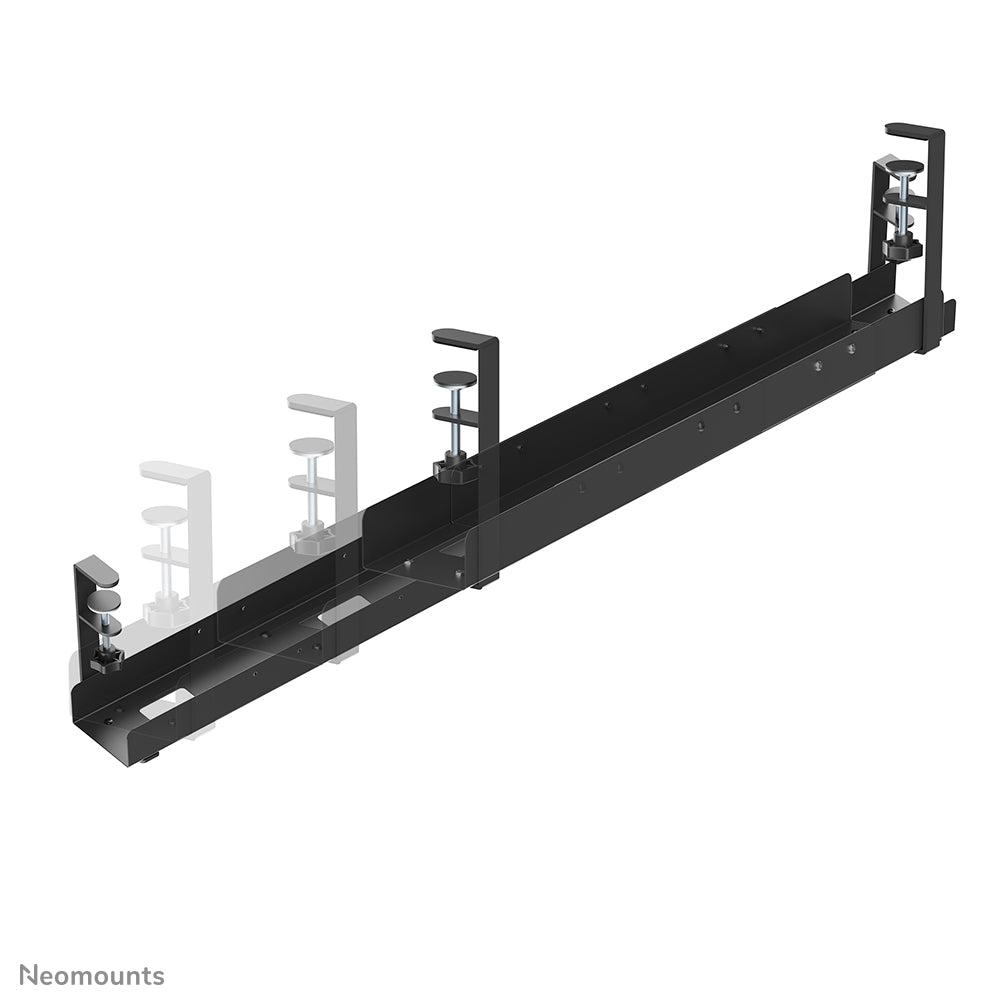 Neomounts ADS07-120BL Kabelwanne – Verstellbar 0,8–1,2 m – Klemmbefestigung, max. 5 kg – Schwarz