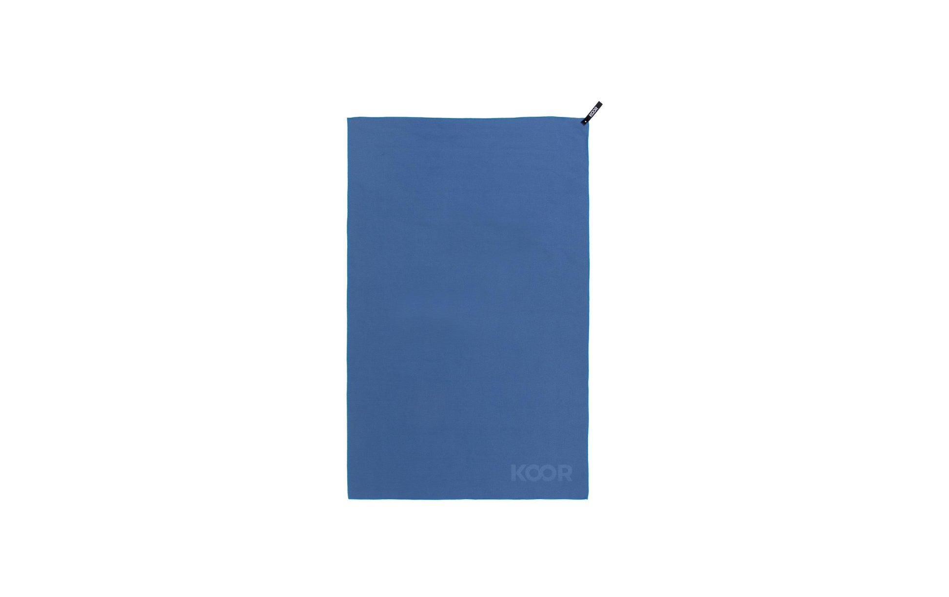 KOOR Handtuch-Set Silva – 3-teilig (3× 55 × 90 cm), Blau, Polyester/Polyamid