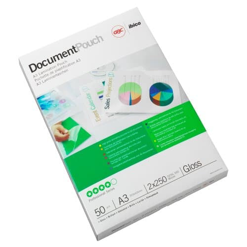 GBC Laminierfolien A3, glänzend – 75 µm, 303 × 426 mm, 100 Stk.