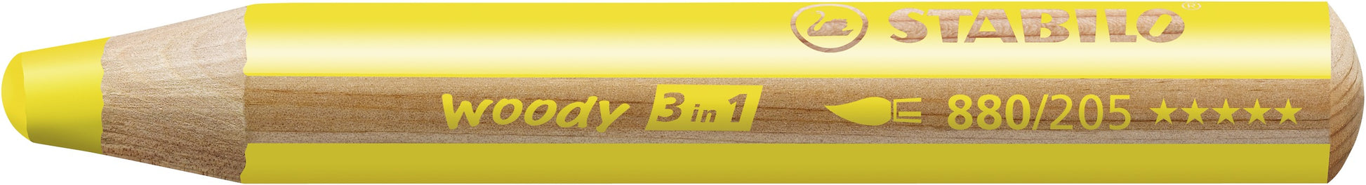 STABILO 3-in-1 Farbstifte woody – 6 Farben, im Kartonetui, Ø 4,2 mm, PEFC