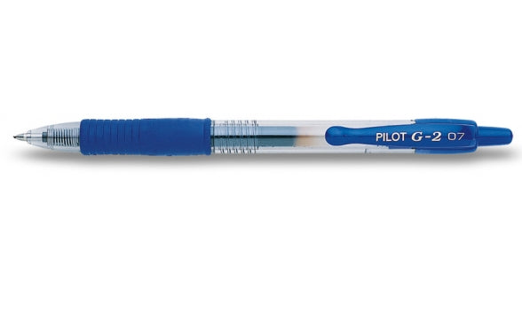 Pilot G-2 Gelschreiber – Blau, 0,7 mm, Druck, Nachfüllbar