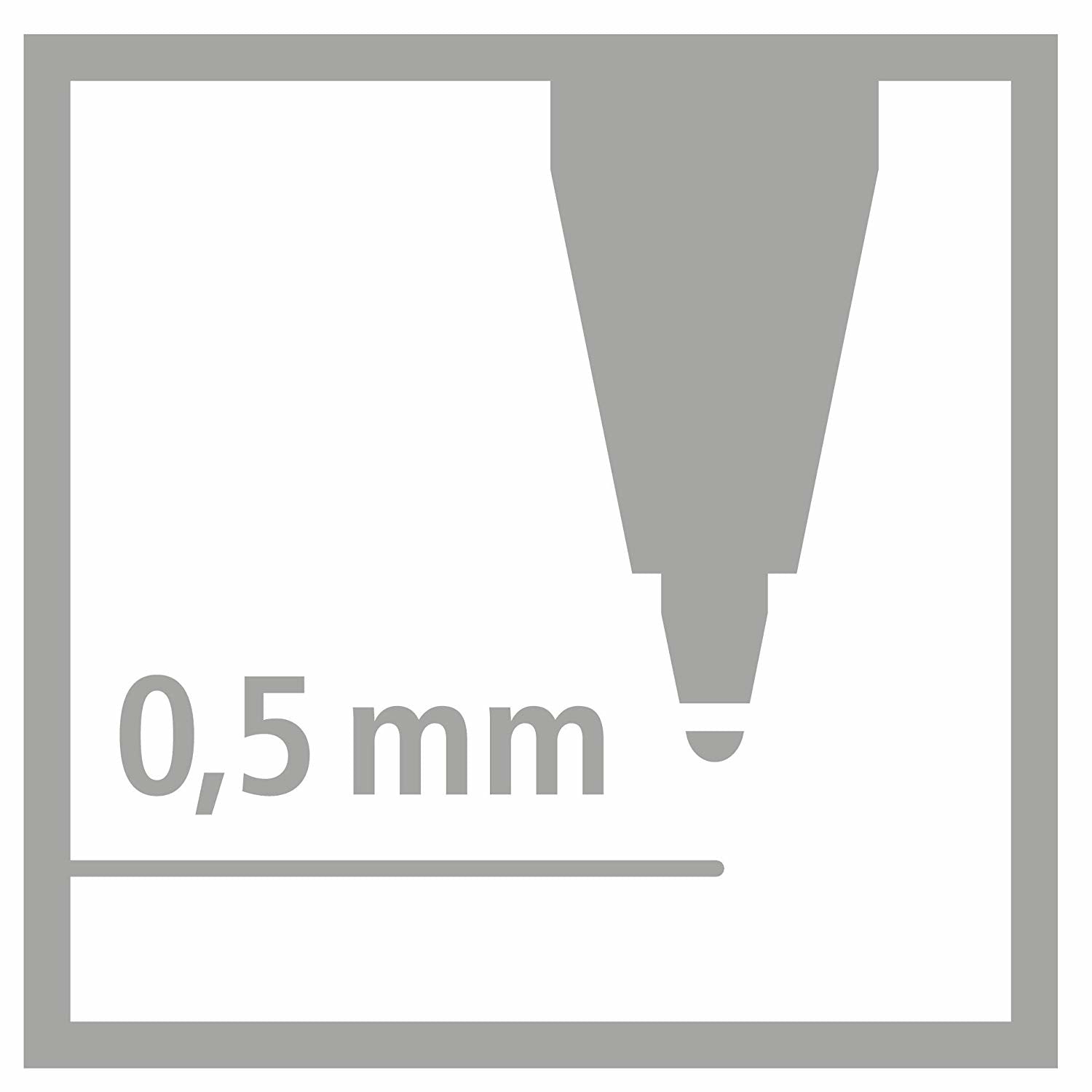 STABILO Tintenrollerpatronen – Schwarz, 0,5 mm, geruchsarm, 3 Stk.