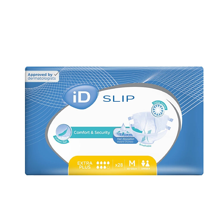 iD Inkontinenzslip Extra Plus M – 28 Stk – 2,6 l – gelb