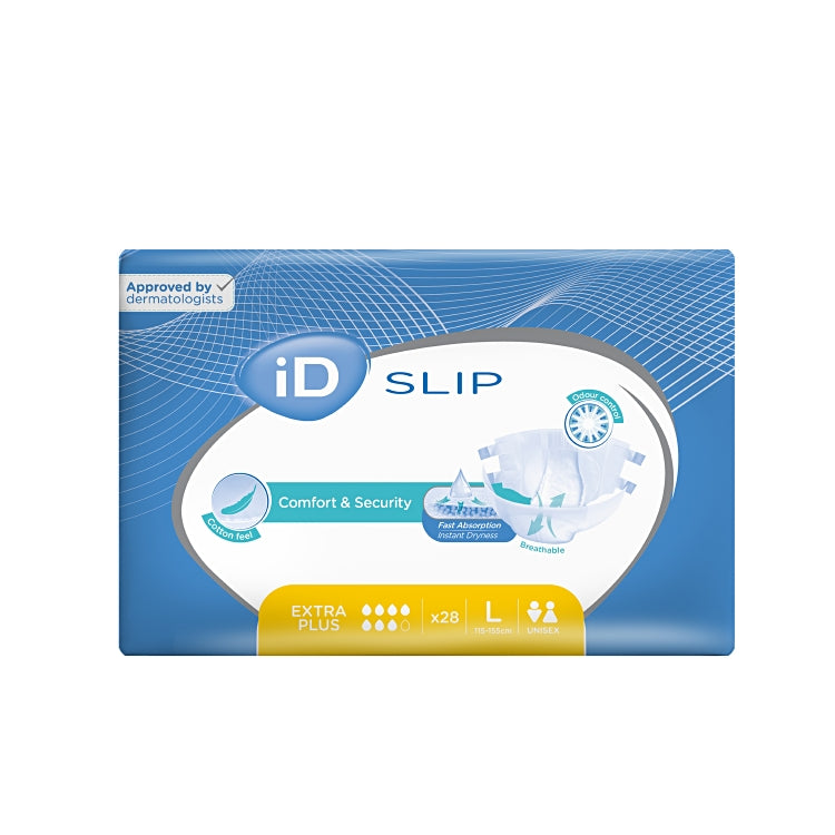 iD Inkontinenzslip Extra Plus L – 28 Stk, 2950 ml – gelb