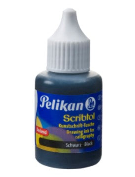 Pelikan Tusche – Schwarz, 30 ml, für Zieh- und Zeichenfeder