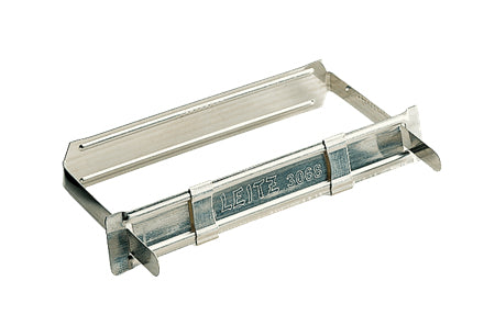 Leitz Heftstreifen/Heftverschluss Lochung 80 mm, Aufreihband 50 mm, Metall, Silber – bis 350 Blatt