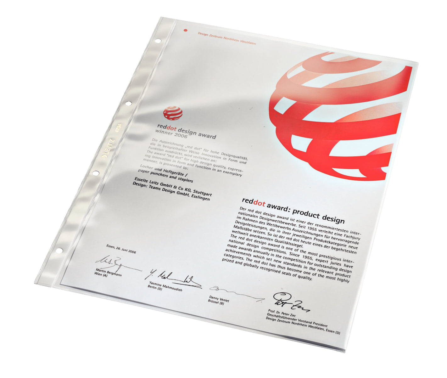 Leitz Sichtmappe A4 – transparent, PVC, 80 µm