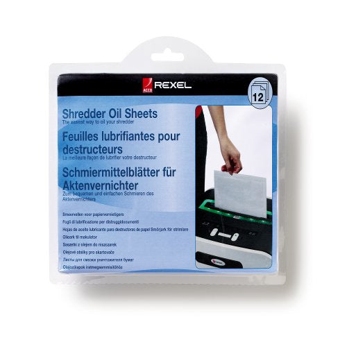 Rexel Aktenvernichter-Ölblätter – 20 Stk., 222 × 180 mm