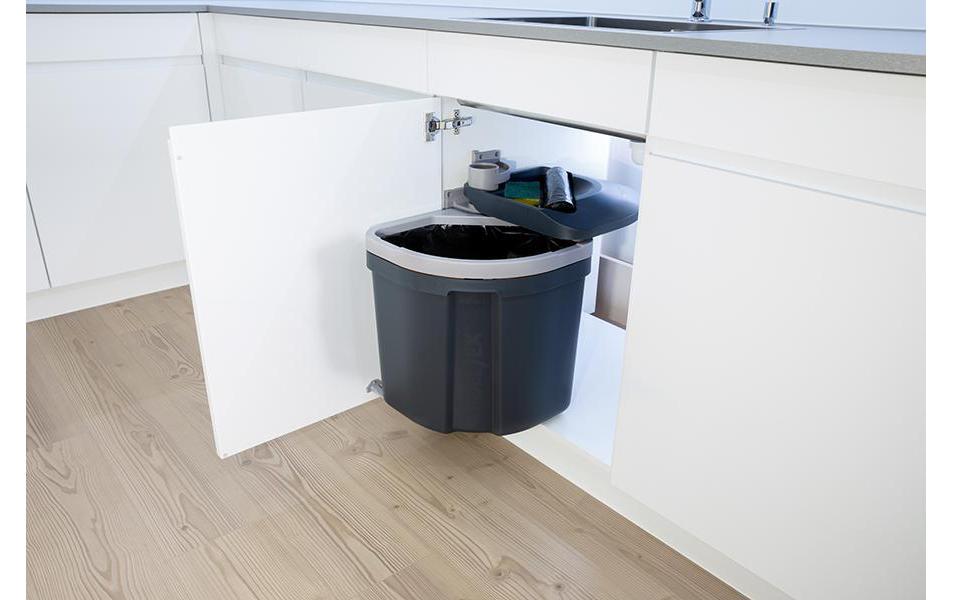 Müllex Abfallsammler EURO FLEXX – 35 l – rechteckig – grau