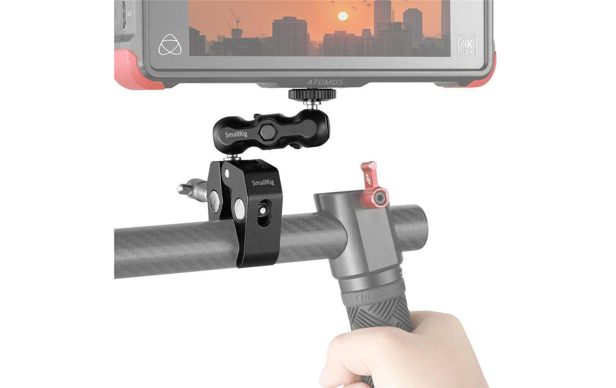 SmallRig 2164 Montageklemme – Aluminium, bis 1 kg – für Universal – Schwarz