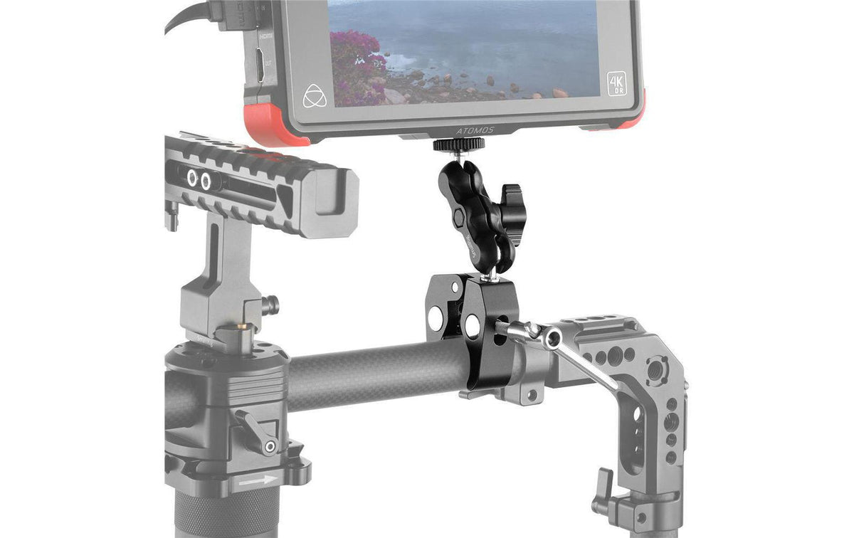 SmallRig 2164 Montageklemme – Aluminium, bis 1 kg – für Universal – Schwarz