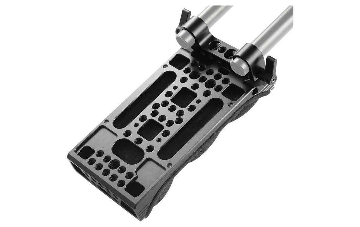 SmallRig 2077 Schulterpolster – Aluminium, 156 × 107 × 60 mm, 302 g – 1/4" , 3/8" – für Universal – Schwarz