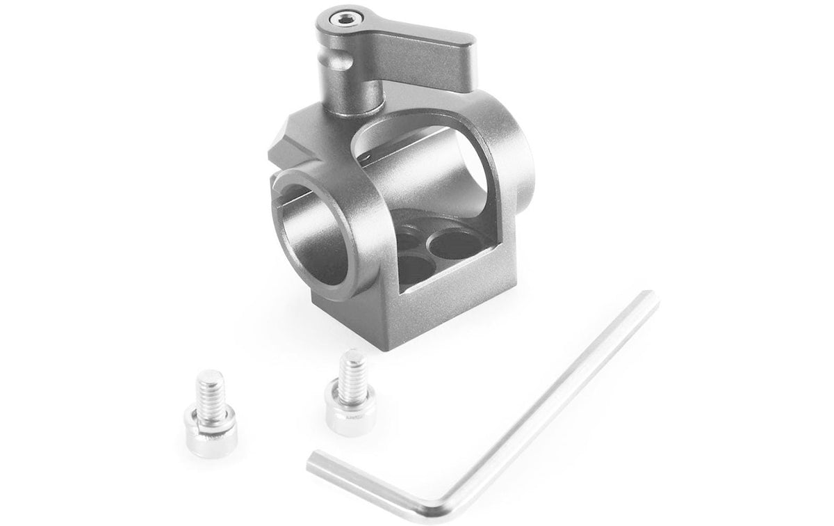 SmallRig 1995 15 mm Rod-Klemme – Aluminium, 1/4" Gewinde – für Universal – Schwarz