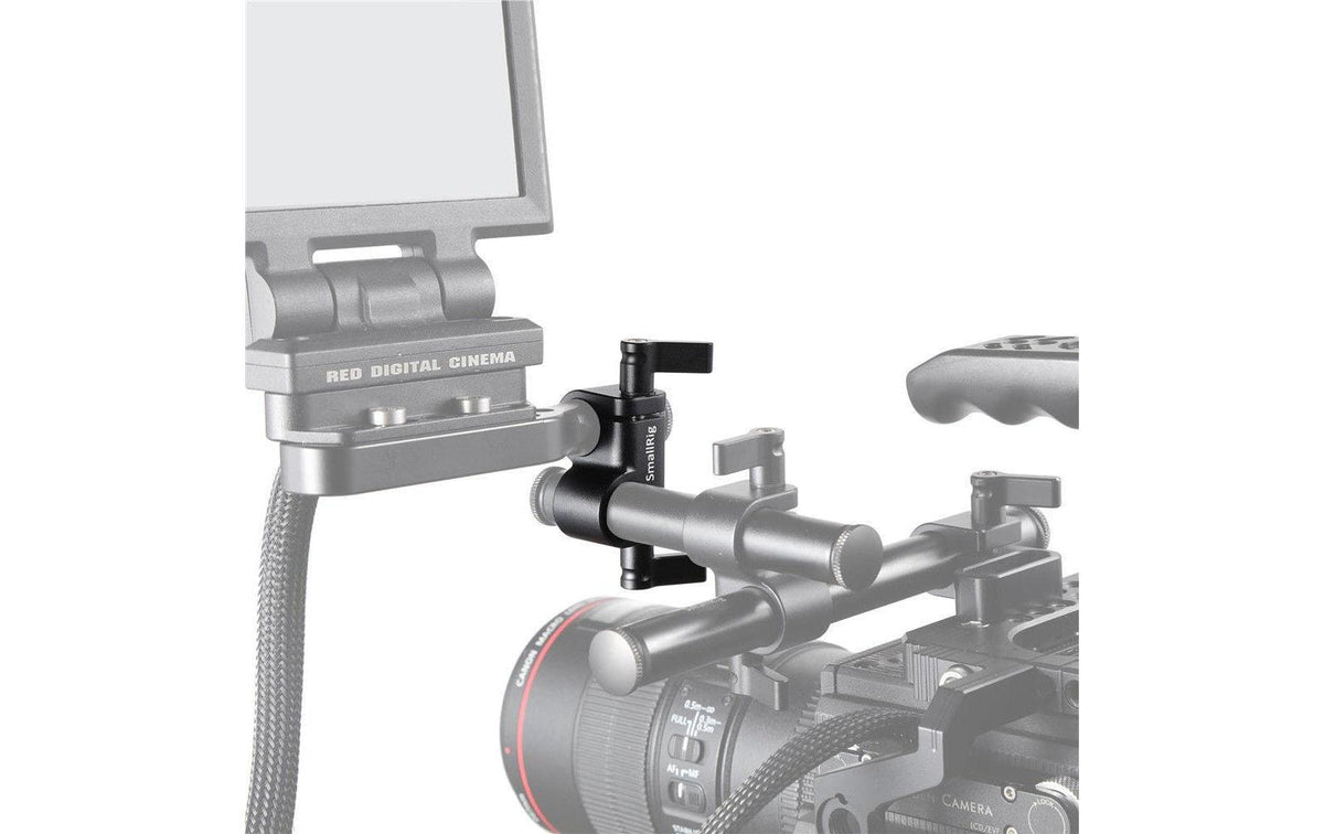 SmallRig 2069 Montageklemme – 90° für 15 mm Rod – Aluminium, Schwarz