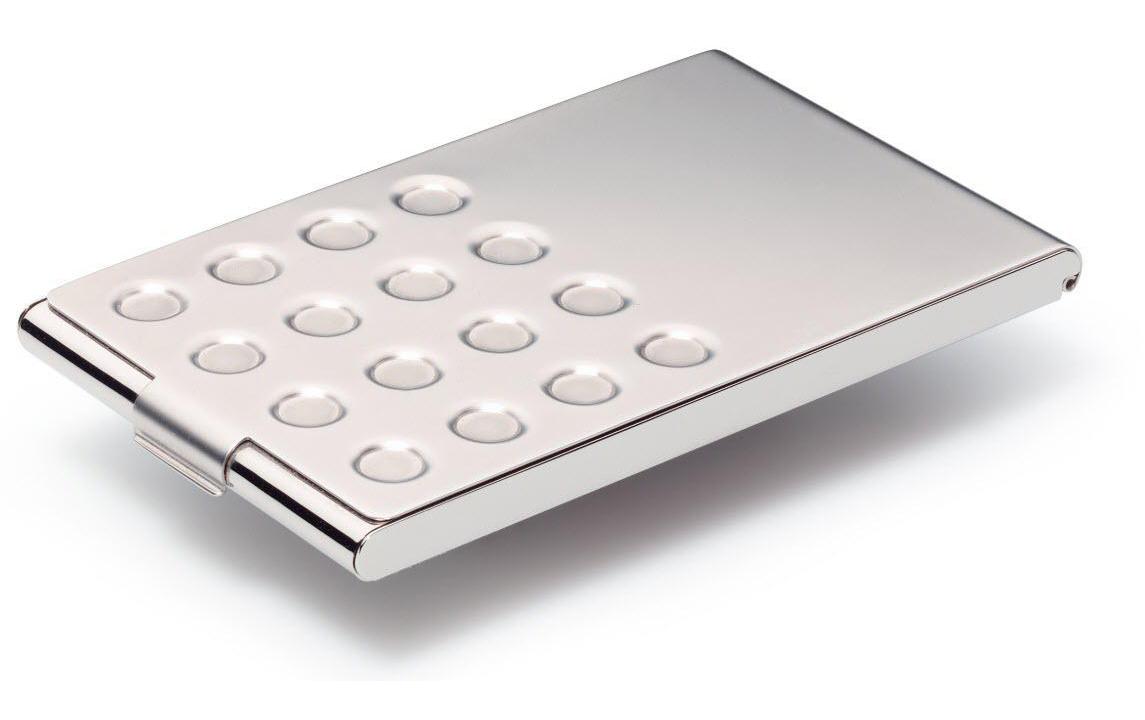 Durable Visitenkartenetui – Stahl, Silber, 20 Karten
