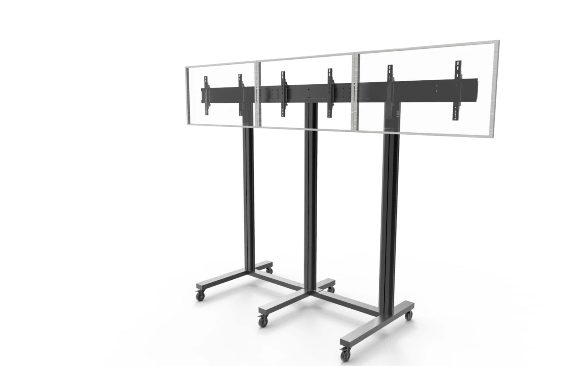 Multibrackets Videowand-Stand, für 3 Displays, höhenverstellbar, VESA 800×400, bis 120 kg, für 70"