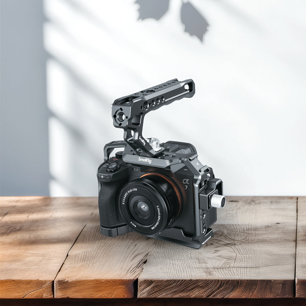 SmallRig 3668B Cage-Kit – Aluminium, 170 × 176,5 × 135 mm – für Sony A7R V, A7 IV, A7S III – Schwarz
