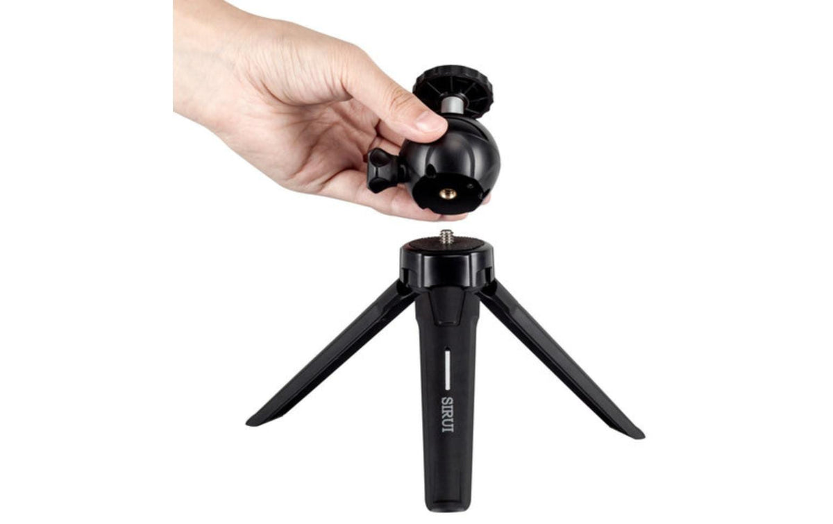 Sirui 3T-05PH Mini-Stativ – bis 15,2 cm, 3 kg, Kugelkopf, 1/4" – für Smartphone/Tablet