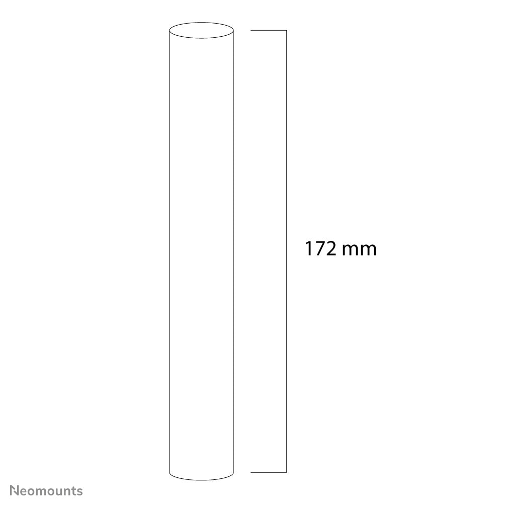 Neomounts Rohr-Verbinder – Höhe 172 mm, bis 50 kg – für FPMA-CP100, FPMA-CP150, FPMA-CP200 und andere – Schwarz