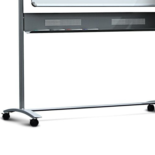 Nobo Whiteboard – 150 × 120 cm, lackierter Stahl, magnetisch, Alu-Rahmen, mit Ständer, beidseitig, drehbar