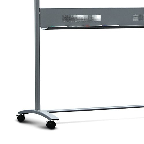 Nobo Whiteboard – 150 × 120 cm, lackierter Stahl, magnetisch, Alu-Rahmen, mit Ständer, beidseitig, drehbar