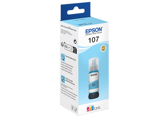 Epson 107 Helle Cyan Tintenpatrone (Original) – 7'200 Seiten – für EcoTank ET-18100 – T09B540