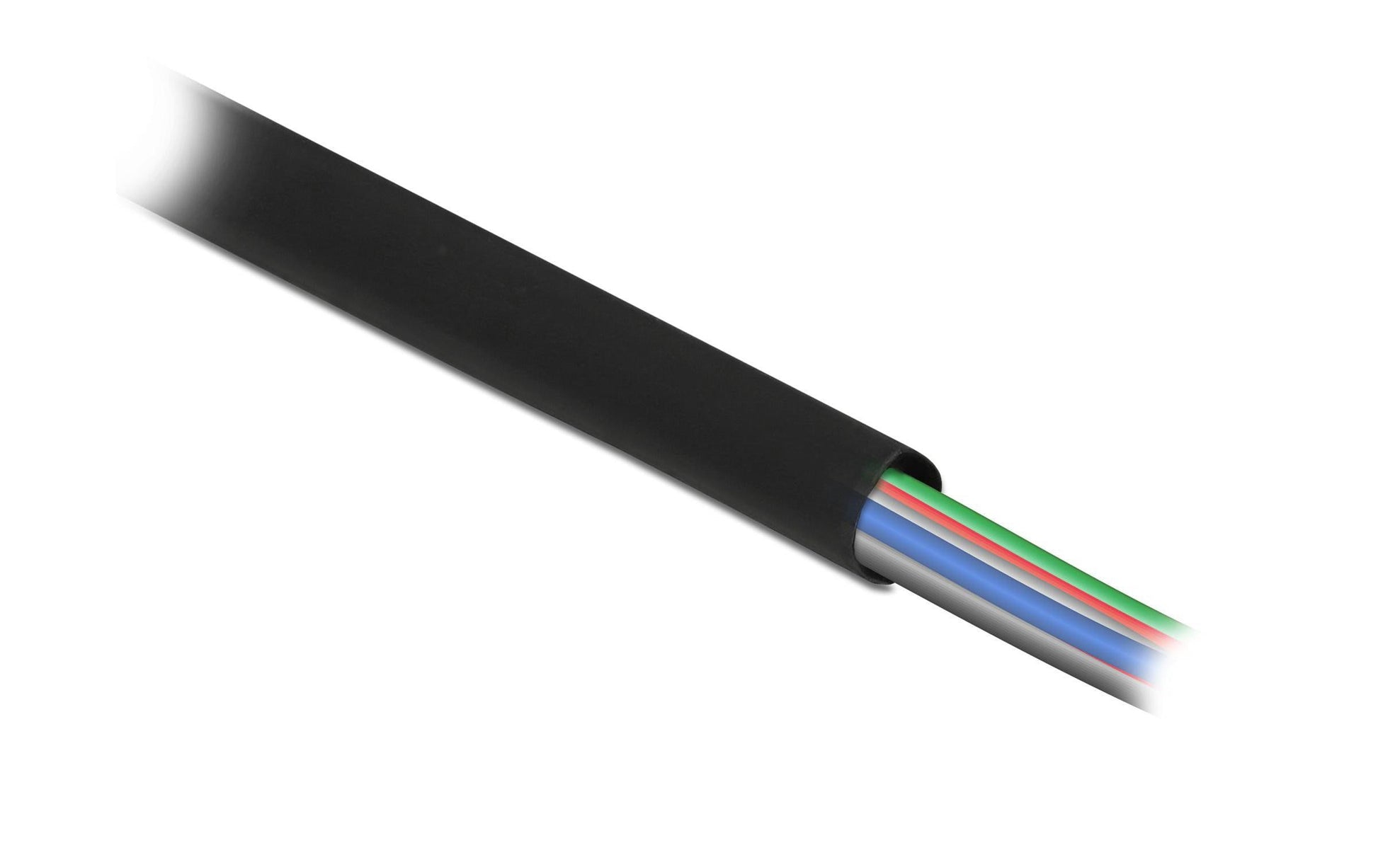DeLOCK Schrumpfschlauch, Ø 1,2 mm × 15 m, Polyolefin, 2:1 – Schwarz