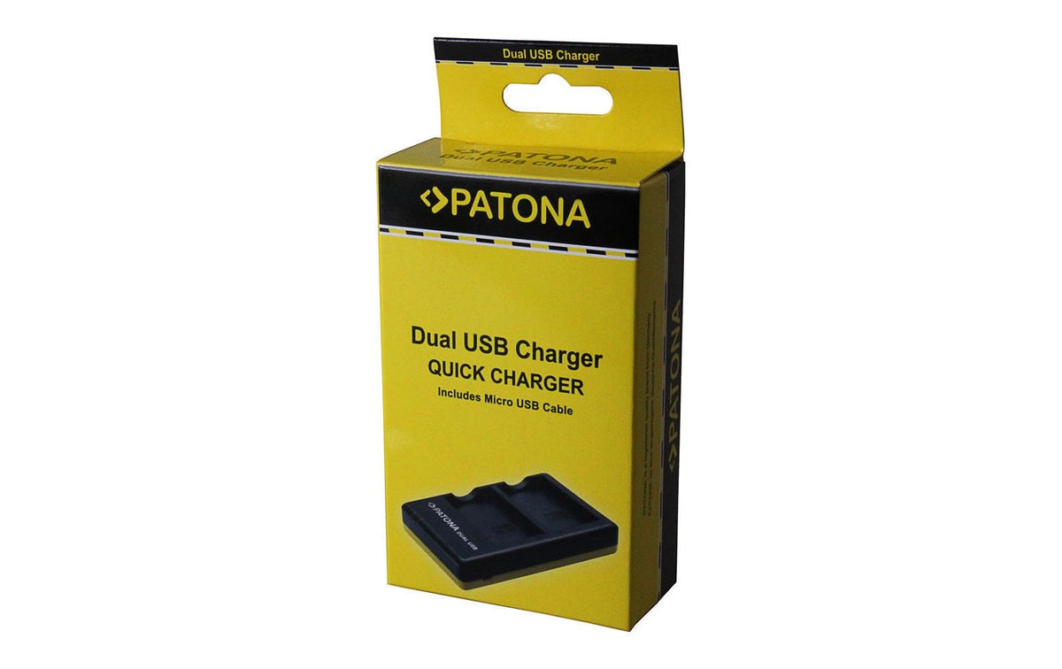 PATONA Dual Ladegerät BLN-1 Akkulader – für Olympus OM-D, E-M5, E-M1 und andere – 2-fach, USB