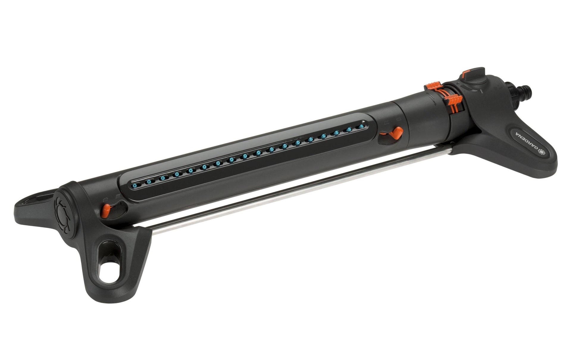 Gardena Viereckregner AquaZoom L – Sprühbereich 7–21 m, Schwarz