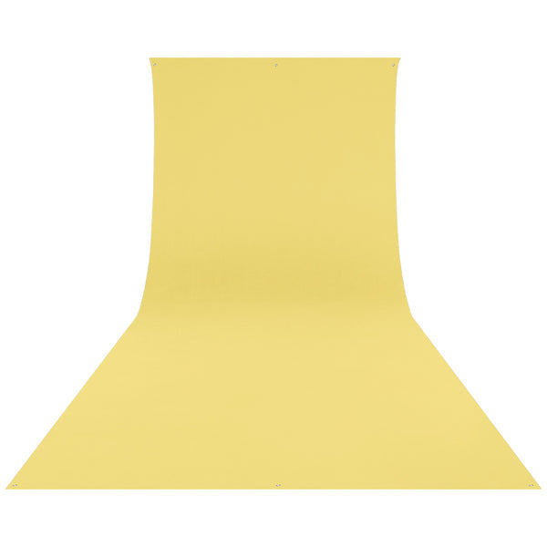 Westcott 161S Hintergrundtuch – 2743 × 6096 mm, Polyester, knitterresistent – für Foto/Video – Gelb
