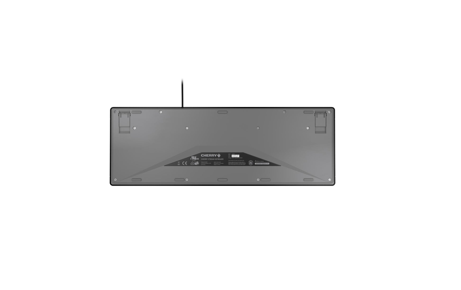CHERRY Tastatur, kabelgebunden (USB), CH-Layout (DE-CH), Fullsize (mit Ziffernblock) – für Windows