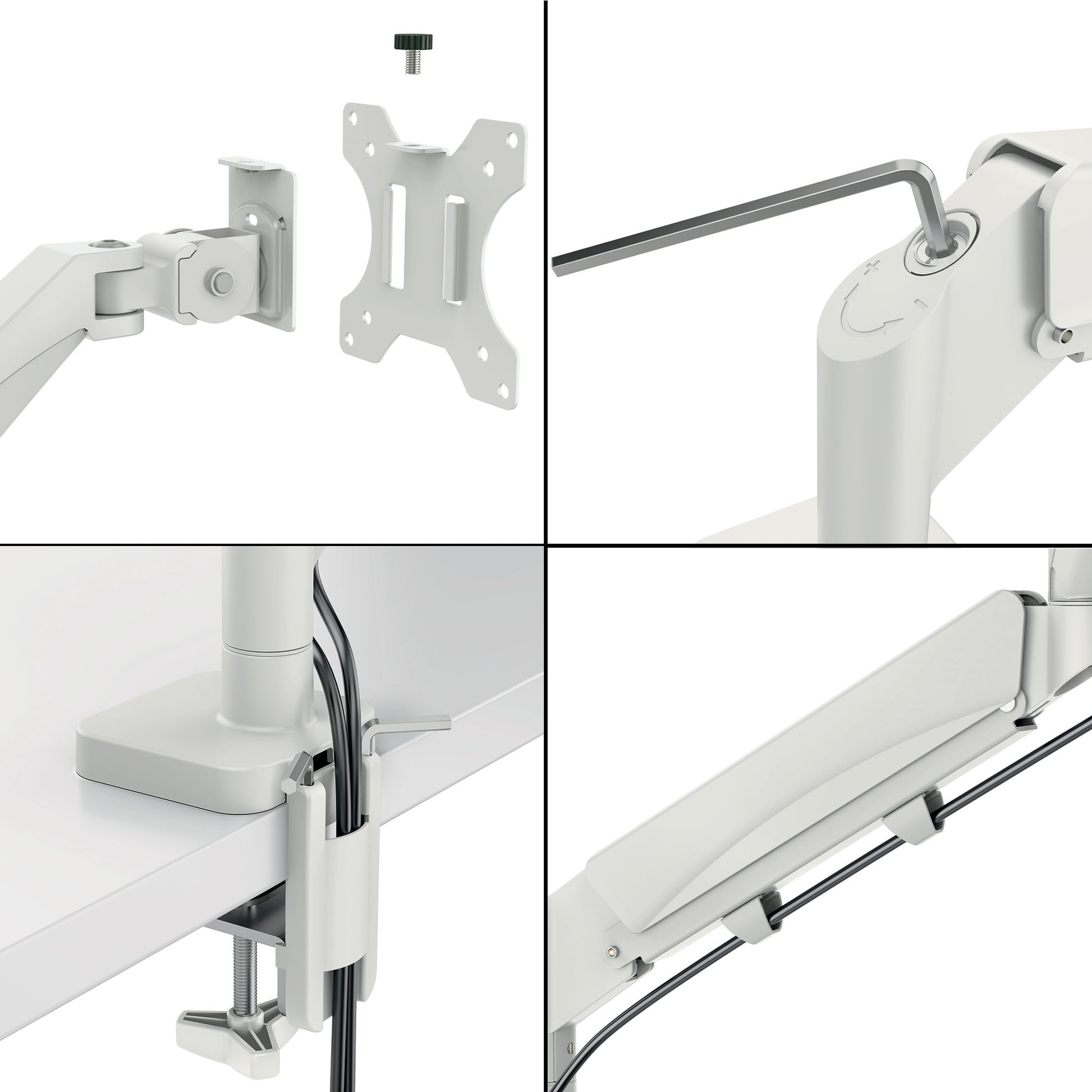 Leitz Ergo 65370085 – Monitorarm, Dual, bis 32", VESA 75 × 75/100 × 100 mm, 9 kg, grau